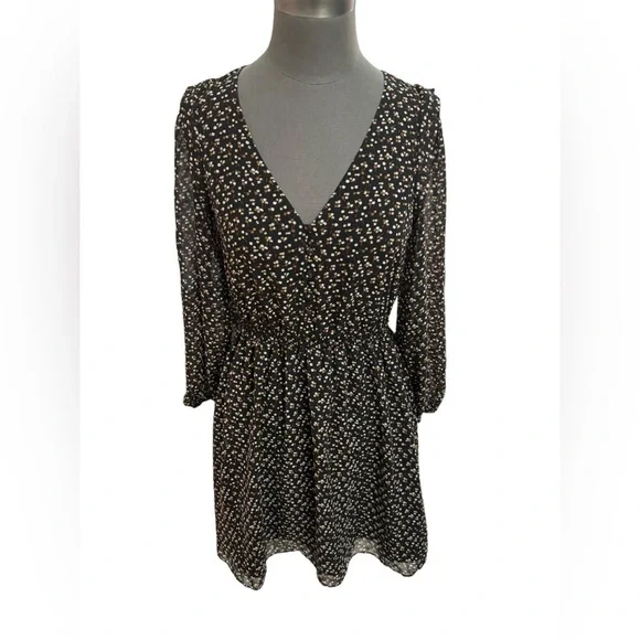 Madewell Georgette Ditsy Floral Mini Dress Button Front S - Picture 4 of 15